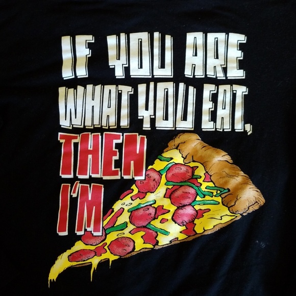 Boys Long Sleeved Pizza T-shirt XL - Picture 2 of 3